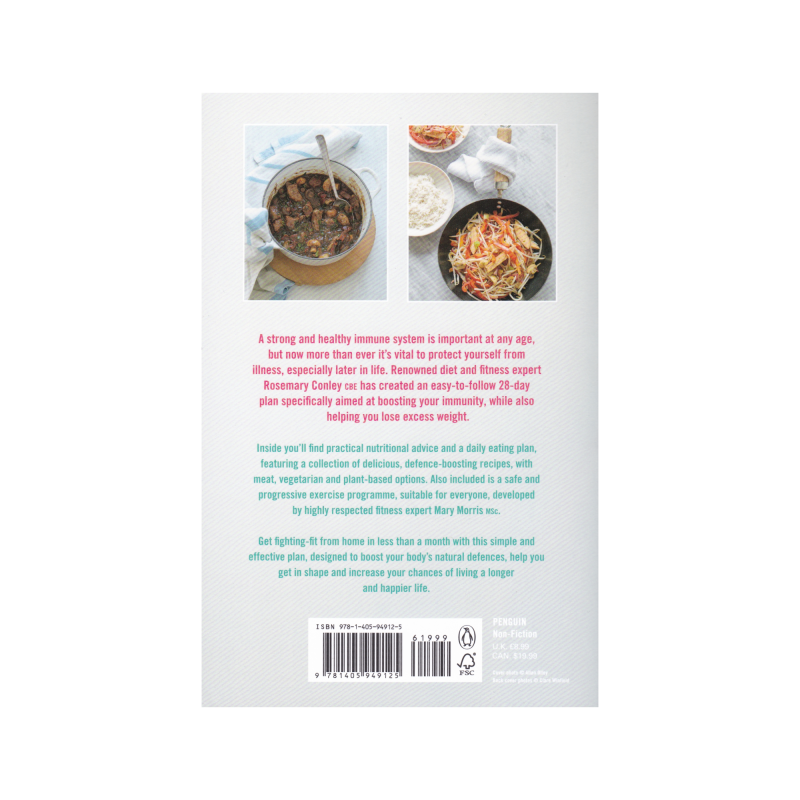 Rear cover of The 28-Day Immunity Plan paperback book by Rosemary Conley