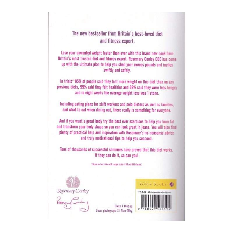 Rosemary Conley's Ultimate Gi Jeans Diet paperback book back cover