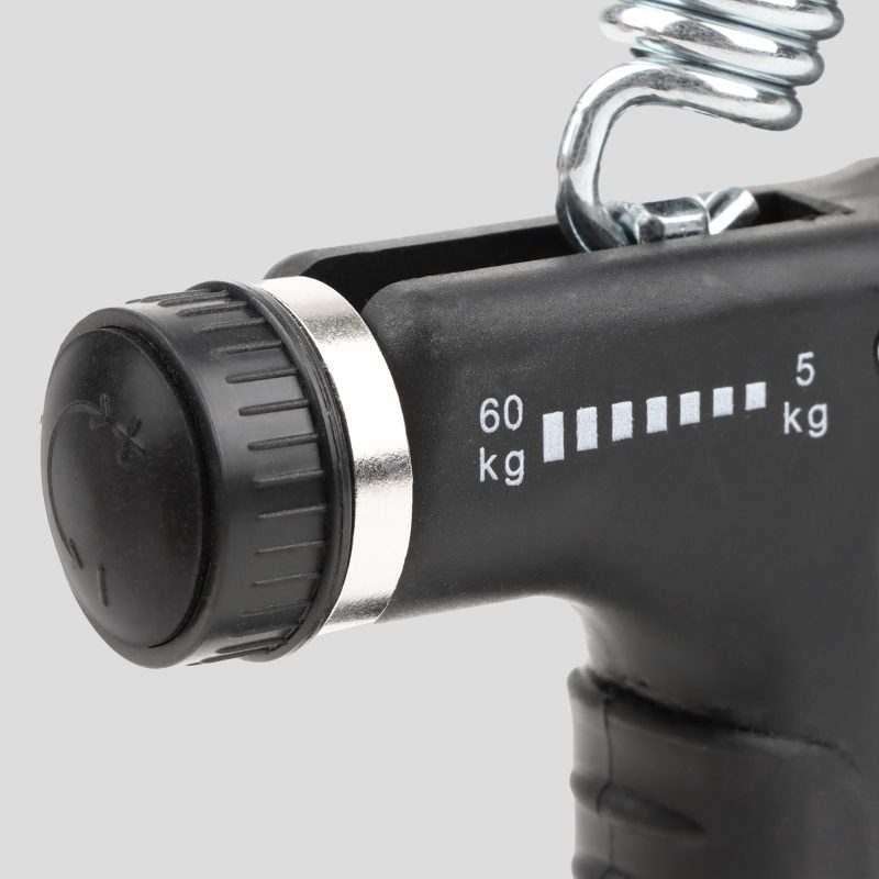 Close of of the resistance adjustment knob on the Hand Grip Strengthener